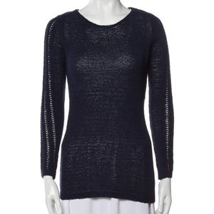 NWT Rachel Zoe Navy Scoop Neck Sweater